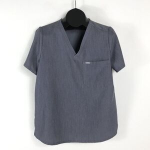 FIGS Catarina One-Pocket Scrub Top Women’s Large Gray Uniform Medical Healthcare